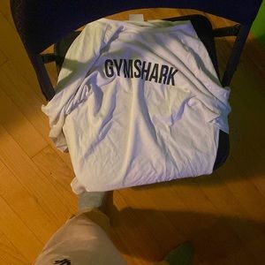 Gymshark white long t shirt medium